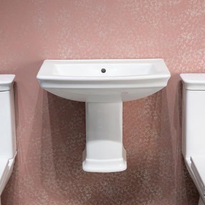 China New Modern Special Hot Selling Unique Newcomers Pedestal Wash Basin Wall-hung Wash Basin for sale