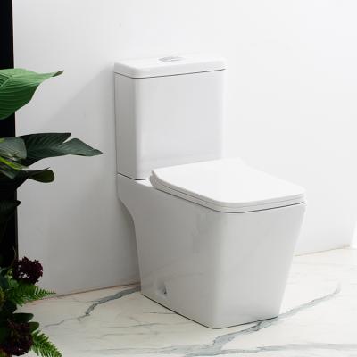 China American Standard Automatic Operation Floor Mount Cheap Sanitary Ware Washdown Ceramic WC Two Piece Toilet for sale