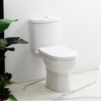 China Automatic Operation Durable Using Low Price Quality Modern Simple Style Two Piece Washdown Toilet for sale