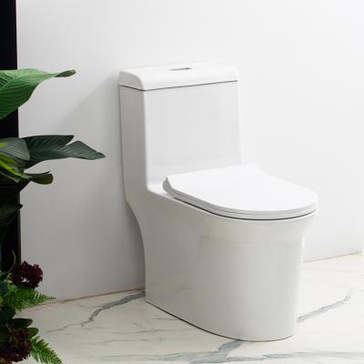 China Customized High Quality Automatic Operation Good Quality Siphonic Simple One Piece Toilets for sale