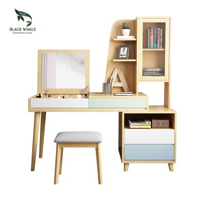 China Modern Storage Makeup Dresser Cabinet Bedroom Dresser Furniture With Mirror for sale