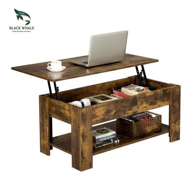 China Llift (Height) Adjustable Living Room Design Luxury Wood Side Tea Bar Modern Smart Coffee Tables for sale