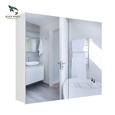 China Freestanding Furniture Bases Sets Designs Modern Wall Mounted Mirror Storage Freestanding Bathroom Cabinet for sale