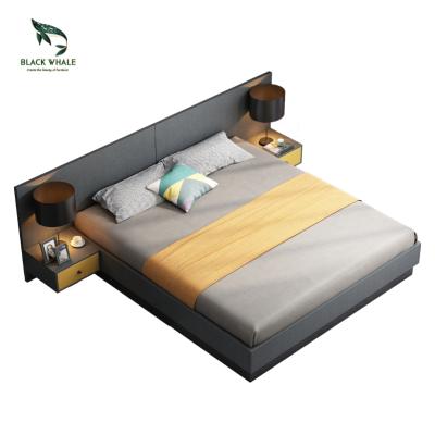 China Morden Smart Bett American King Size Wooden Bed Luxury Furniture Luxury Sets Bedroom Double Bed for sale