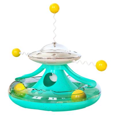 China New Happy Turntable Stored Disjoint Food Toy Rotating Self-Hey Stick Trackball Funny Toy for sale