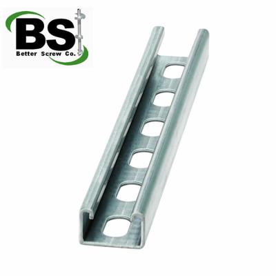 China Construction hot sale extended hole strut steel galvanized square channel strut channel with cheap price for sale