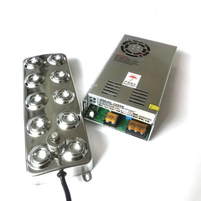 China 5000ml 1.7MHz 250W 10 Head Ultrasonic Mist Maker Stainless Steel Shell Ut Transducer for sale