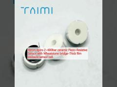 18mm 4pins 2~600bar ceramic Piezo-Resistive Sensor with Wheatstone bridge-Thick film pressure sensor cell