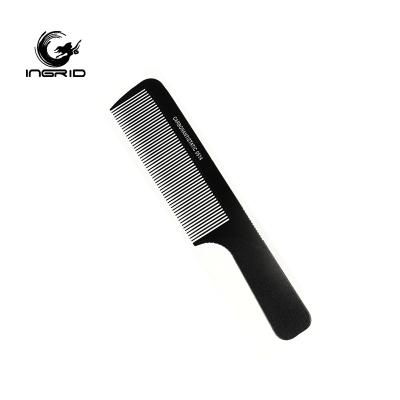 China Wholesale High Quality Static Heat Resistant Comb Barber Comb Carbon Fiber Hair Salon Hairdressing The Anti Comb for sale