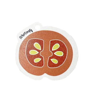 China Viable Topwill Printing Squeeze Cartoon Wood Pulp Cotton Sponge Water Absorption Expansion Tableware Sponge Cloth for sale