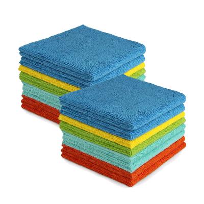 China Topwill 40*40CM Viable Hot Selling Micro Fiber Cloth Infused Cloth Car Wash Cleaning Cloth Microfiber Towel Lightweight Dog Beach Towel for sale