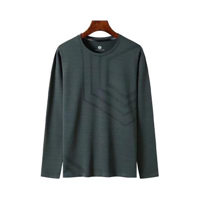 China Anti-wrinkle new style men's plain T-shirt popular outdoor sports quick-drying long-sleeved T-shirt for sale