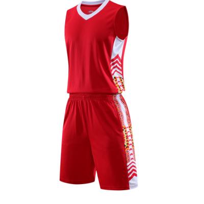 China Antibacterial color can be customized drawstring waist basketball uniform outdoor sports basketball uniform for sale