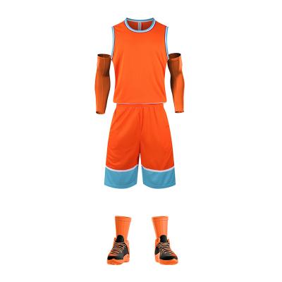 China Men's Sublimation Basketball Uniform Suit New Antibacterial Non-fading Basketball Uniform Suit for sale