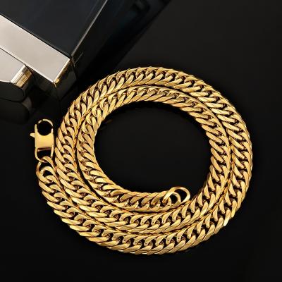 China FASHIONABLE Cuba Flat Link Chain Jewelry Hip Hop Mens Restriction Hypoallergenic Nickel Free Necklace for sale