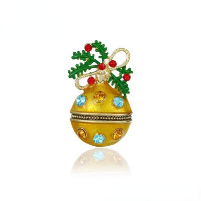 China ALLOY Senator Accessories Christmas Gift Fashion Jingle 14K Gold Lovely Brooch for sale