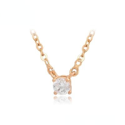 China CLASSIC luxury contracted 18K clavicular chain not to fade simple temperament necklace for sale