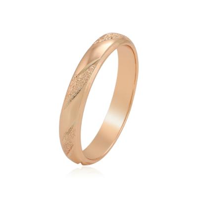 China TRENDY simple design fashion jewelry personality neutral joker rose gold couple engagement ring for sale