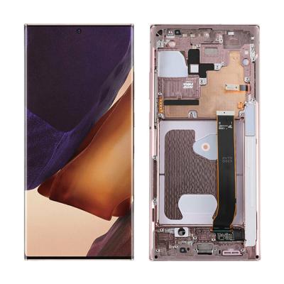 China Wholesale LCD Screen Replace Digitizer Assembly Replacement Touch Screen Show Smart Phone LCDs For Samsung Note 20 Ultra With Frame for sale