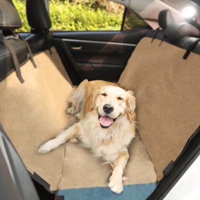 China Hanmock Waterproof Scrachproof Travel Wholesale Dog Seat Cover Back Protector For Backseat Against Dirt And Pets Fur Durable Seat Cover for sale