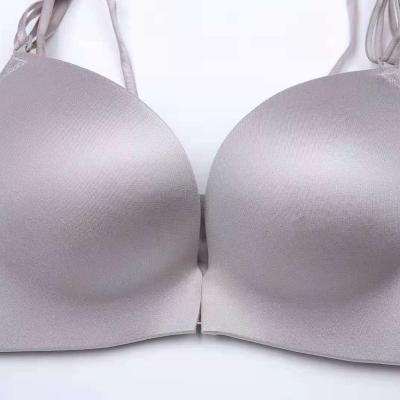 China Wholesale Deep V Breathable Front Deduction Beautiful Back Breathable No Steel Ring Women Fashion Sexy Bra for sale