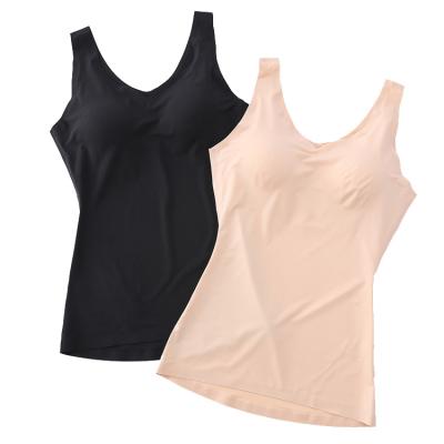 China 2021 Hot Selling Breathable Absorb Water To Sweat Away Safety Crop Gym Cotton Yoga Vest Women Breathable for sale