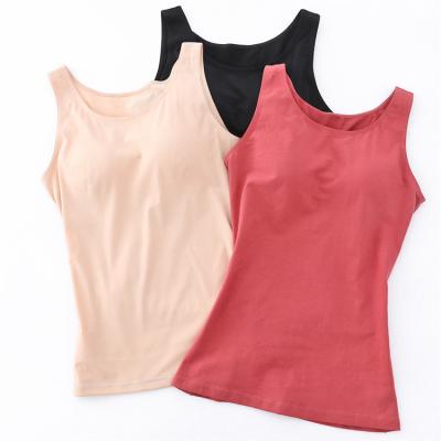 China Wholesale High Quality Cotton Comfortable Breathable Gym Sleeveless Ladies Long Invest for sale