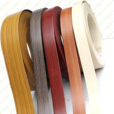 China Suitable for different furniture fittings with wide range of patterns PVC dark edging for sideboard/PVC edge strip for plywood particle board for sale