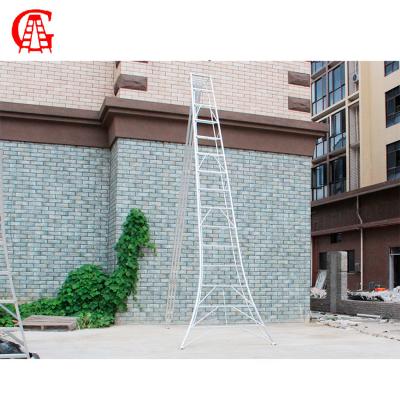 China Hot Selling Folding Ladders Fruit Harvest Ladder Step Ladder With A Stick For Tree Stand Gardening Ladder for sale