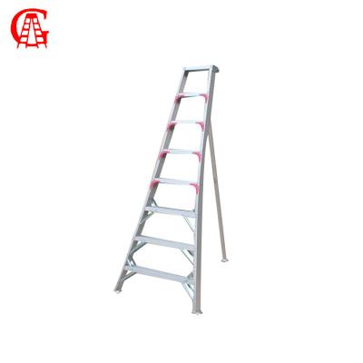 China Aluminum treestand harvester farm ladder fruit folding ladders non-slip tripod ladder for sale