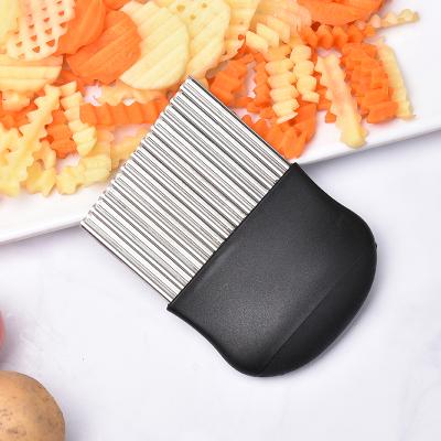 China Sustainable Vegetable Corrugated Blade Cutter Waffle Fries Cutter Fold Cutter Stainless Steel Blade for sale