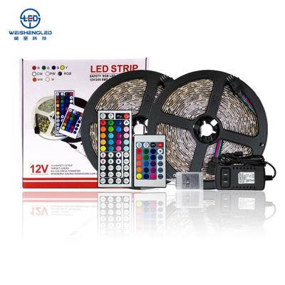 China New 835 SMD RGB LED Warehouse Flexible Strip Light With P65 Color Changing Waterproof LED Strip Light 5M RBG Waterproof Strip Light for sale