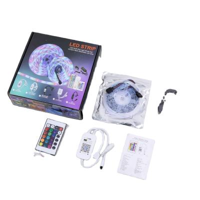 China Warehouse Good Waterproof 5050 RGB RGBW With WiFi APP Smart Radio Controlled Led Strip Light for sale