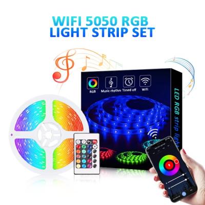 China Modern Smart LED Strip Lights with 150ft, Hedynshine RGB Color Changing by Remote 40key and Phone, LED Strip Lights Music Sync for sale