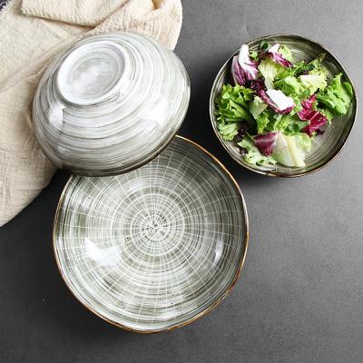 China Stocked Supplier Sale Multiple Sizes Ceramic Square Bowl Dinner Plate Dish Tableware Suit for sale