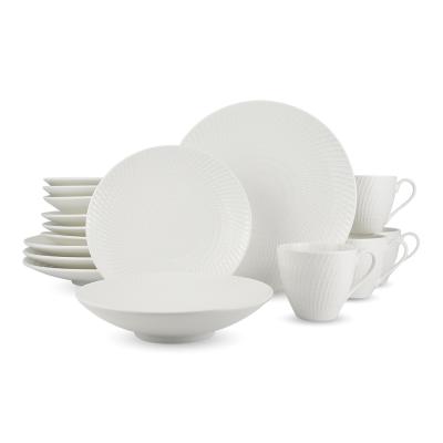 China Sustainable 16 pcs ceramic dinnerware* pakistan dish bowl porcelain chinese dinner set set of dishes for sale