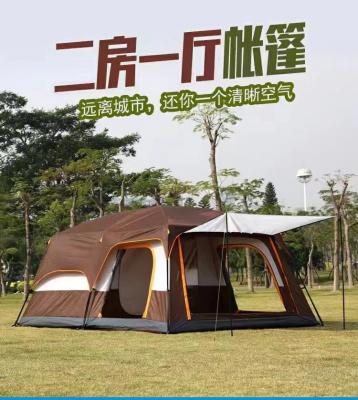 China Extended Type 190t Polyester Four Season Travel Hiking Luxury Outdoor Waterproof Camping Tents for sale