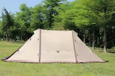 China Extended Type Outdoor High Quality Two-bedroom Two-door Waterproof 4-6 8-12 Persons Rain-proof Sunshade Large Camping Tent for sale