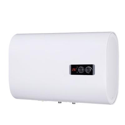 China Hotel Electric Storage Flat Water Heater Horizontal Model With Multi Power Heating Element for sale