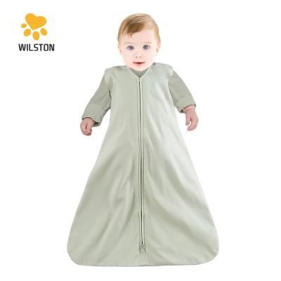 China Wholesale Viable Baby Sleeping Bag Kids Wearable 100% Cotton Blanket for sale