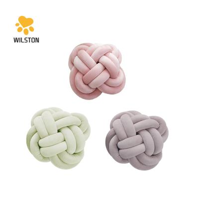 China Hot Sales 3D Soft Massage Throw Knot Pillow Tile For Bedroom Knot Cushion Decorative for sale