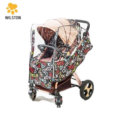 China Prevent From Breathable Universal Baby Stroller Rain Cover Weather Shield for sale