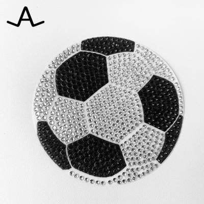 China Crystaltex Washable Rhinestone Football Hotfix Crystal Transfer For Garment Shoes DIY Bags for sale