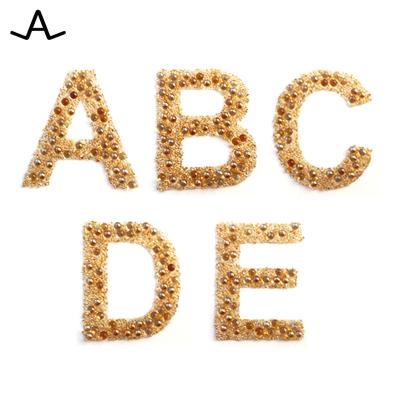 China Stingray Alphabet A-Z Rhinestone Washable Crystal Hotfix Transfer For Garment DIY Shoes for sale