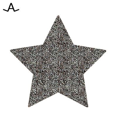 China AILUN Washable Custom Rhinestone Crystal Star For Shoes Garment Hats Mesh Crystal Star for sale