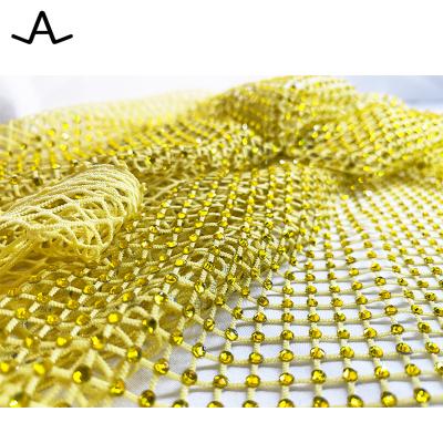 China Washable crystal transfer flatback rhinestone hotfix net for shoes garment for sale