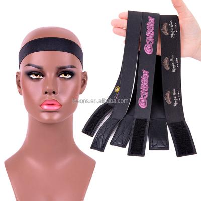 China European And American Style Leeons Cast Iron Belt Wig Adjustable Grip Customized Elastic Band Wig Clip For Hair for sale