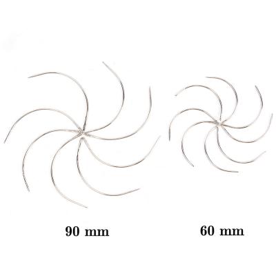 China Making Wigs Wholesale C Needle Curved Needles Salon Styling Tools Weaving Hair Extension Needles for sale