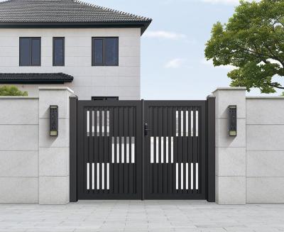 China Easily Assembled 6063 Aluminum Alloy Vertical Fence Cast Garden Gate Designs for sale