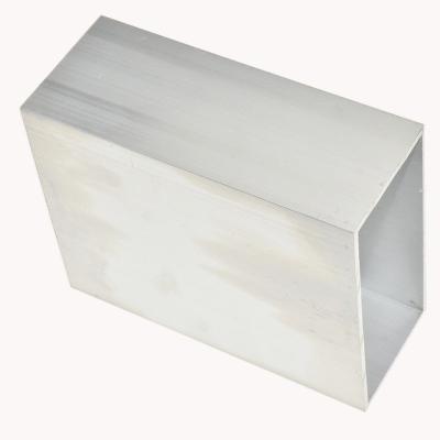 China Decorations 60120 Thin 3mm Extrusion Aluminum Square Tube Profile For Curtain Wall for sale